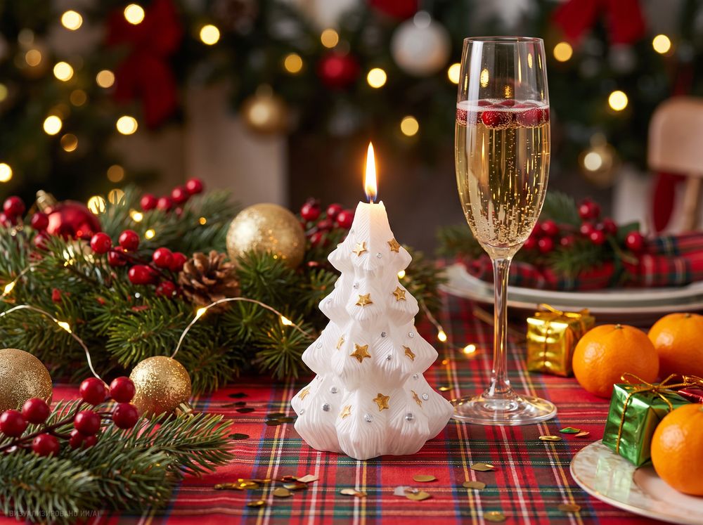 Свеча Christmas Twinkle, елочка — изображение 2