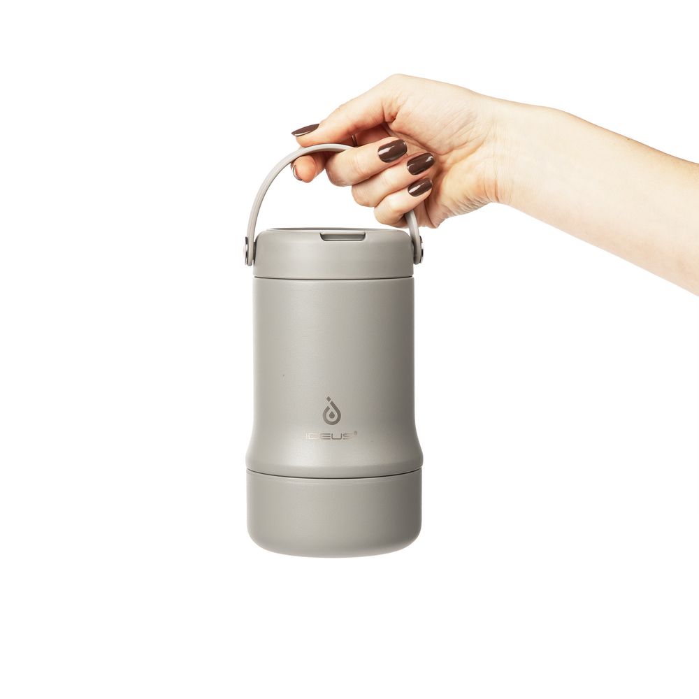 Термос для еды Tabenodo, серый — изображение 11