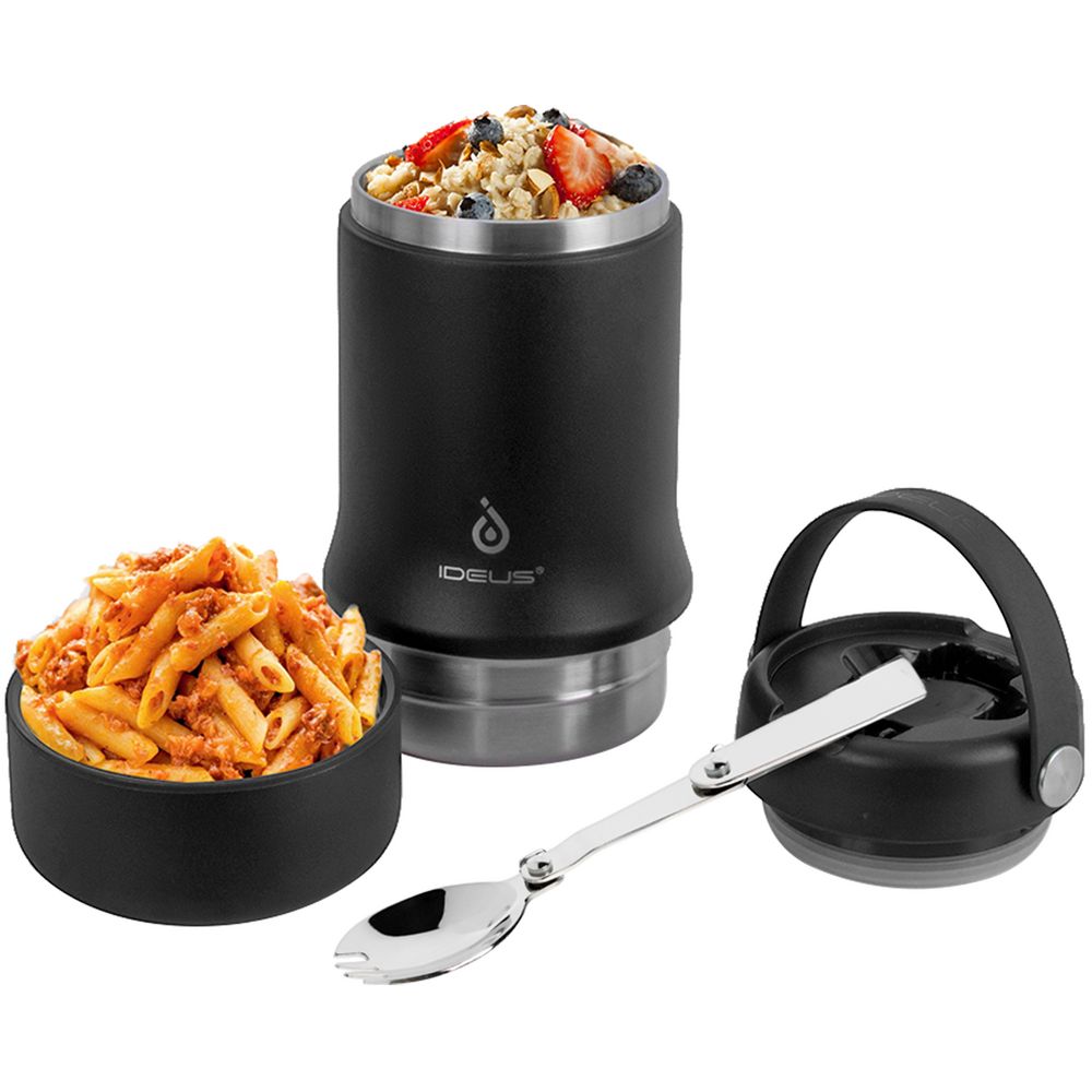 Термос для еды Tabenodo, черный — изображение 12