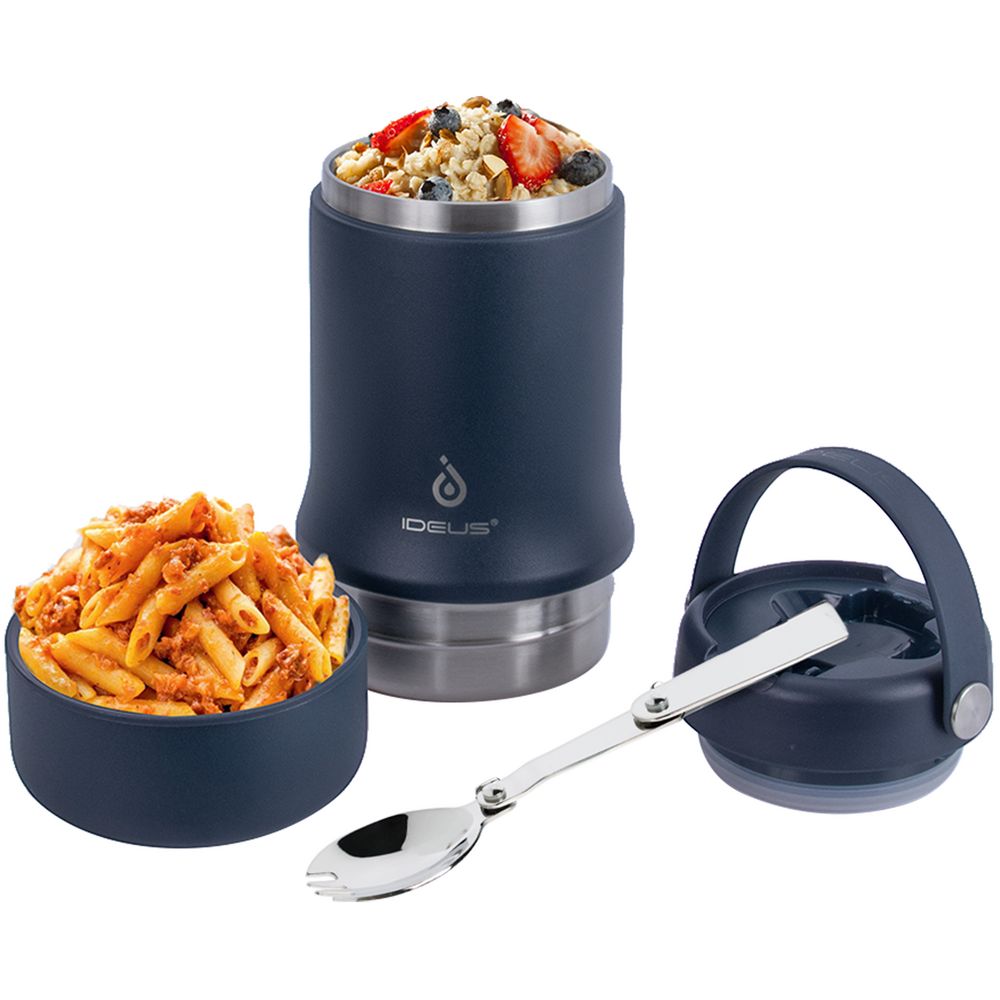 Термос для еды Tabenodo, темно-синий — изображение 11