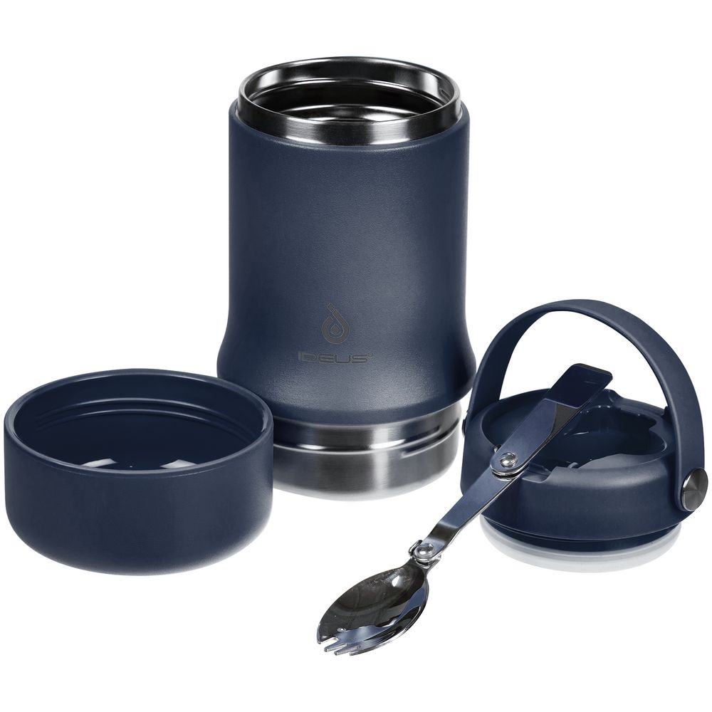 Термос для еды Tabenodo, темно-синий — изображение 7