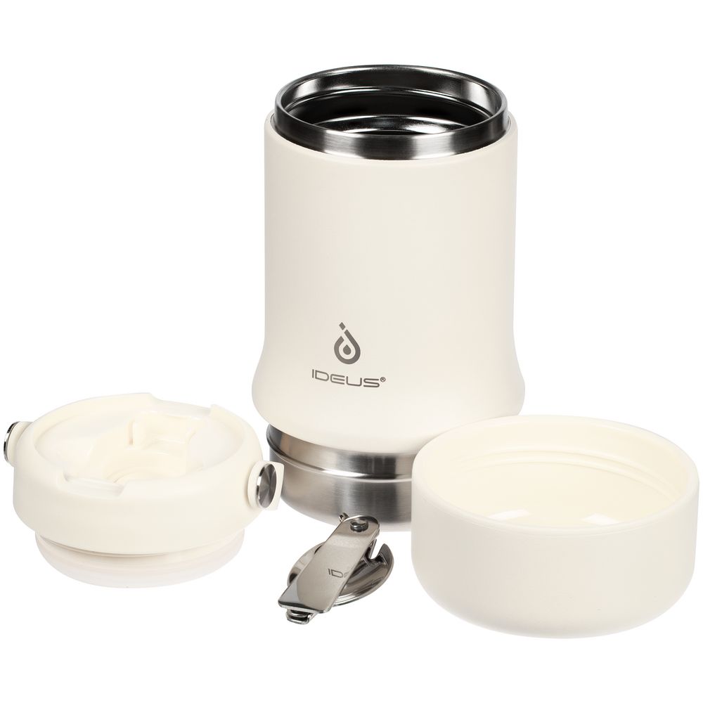 Термос для еды Tabenodo, белый (молочный) — изображение 9