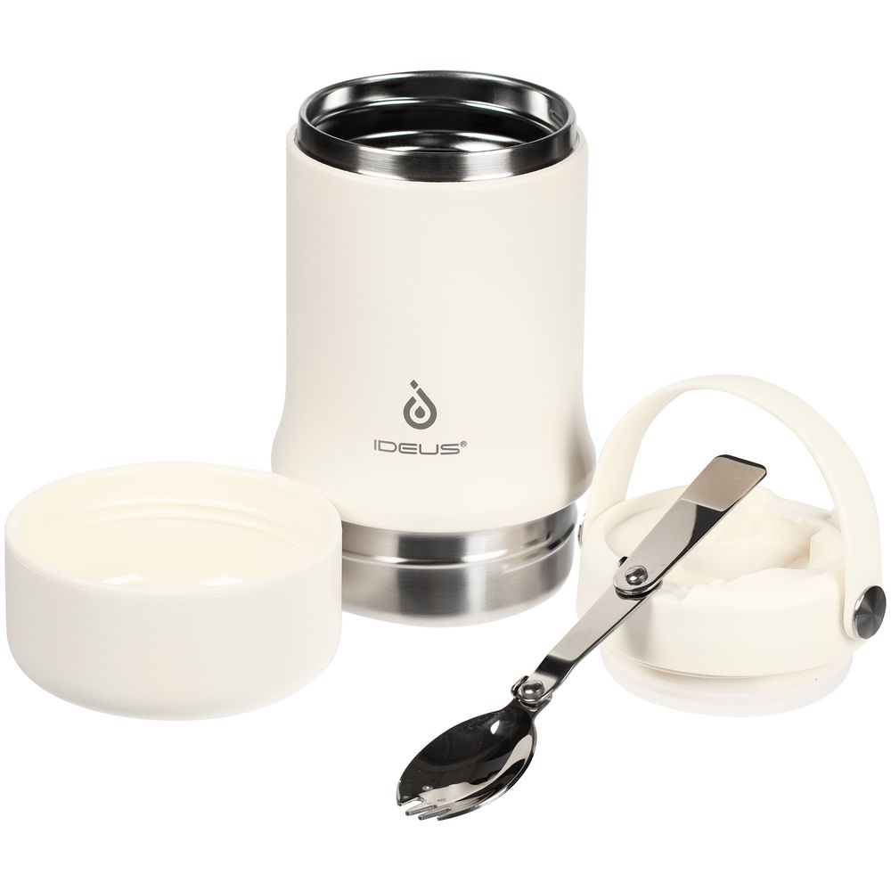 Термос для еды Tabenodo, белый (молочный) — изображение 10