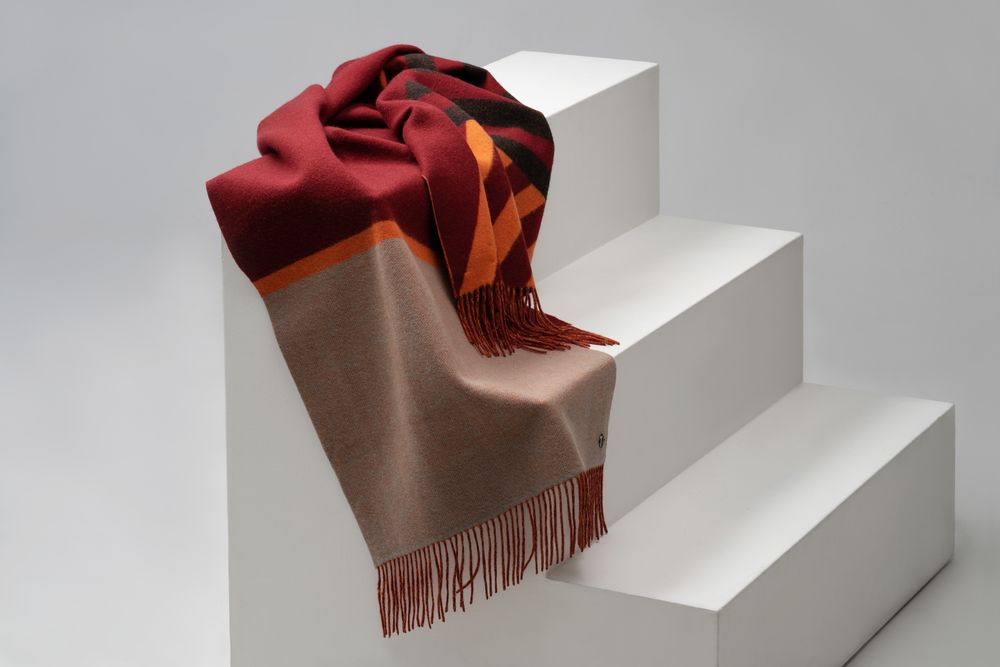 Палантин Charming, коричневый с оранжевым — изображение 15