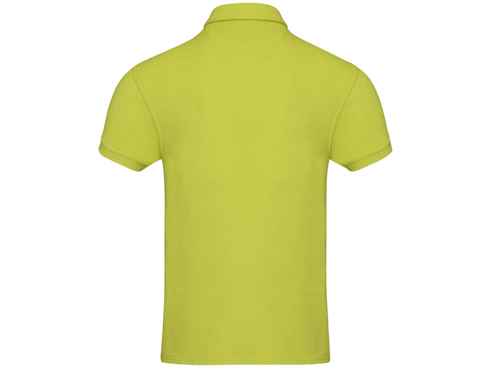 Рубашка поло унисекс Akoya из переработанного махрового материала - Лайм — изображение 3