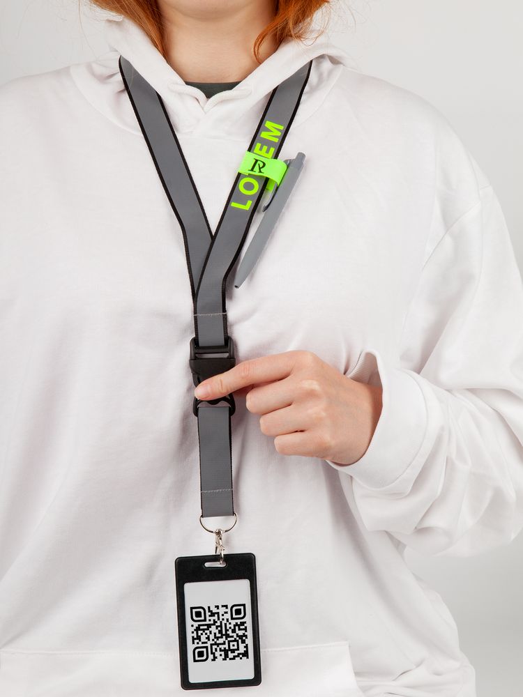 Лента светоотражающая Interlevel, красная с серым — изображение 8