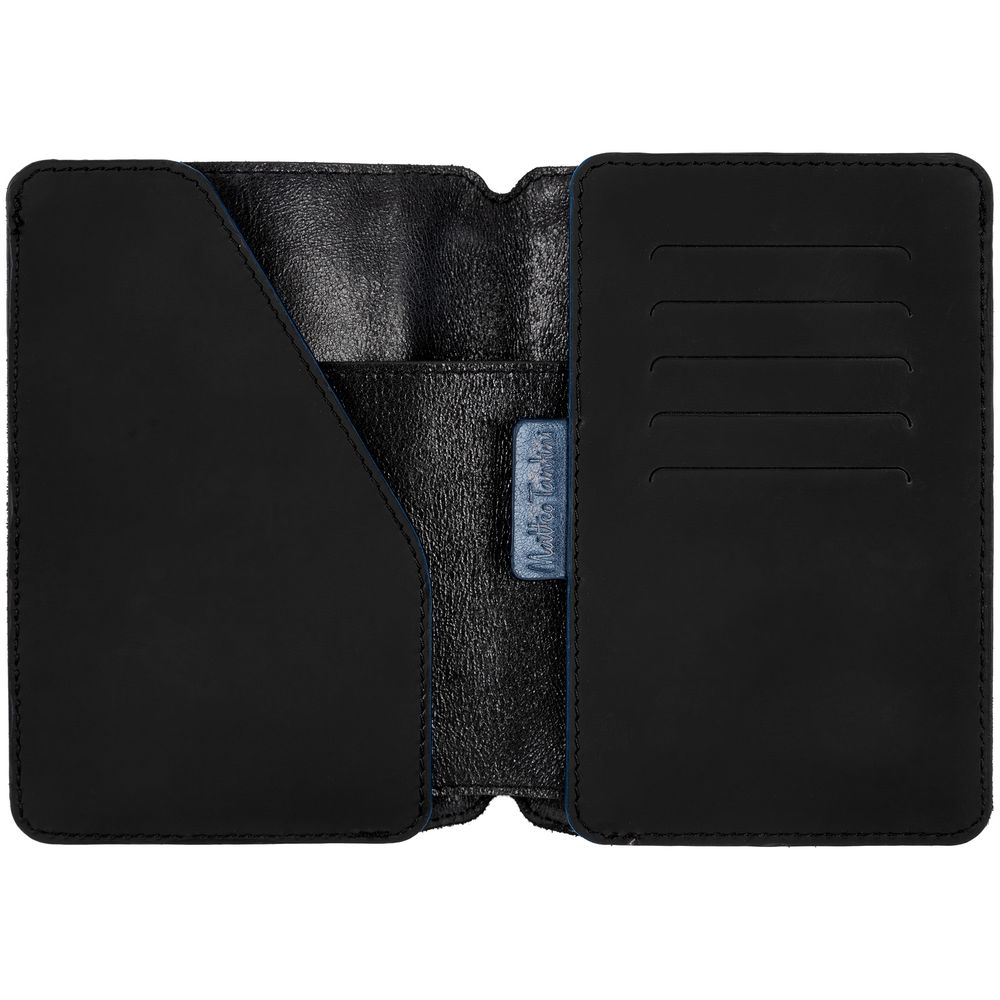 Автобумажник Arrival, черный с синим — изображение 3