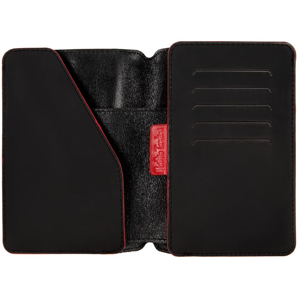 Автобумажник Arrival, черный с красным — изображение 2