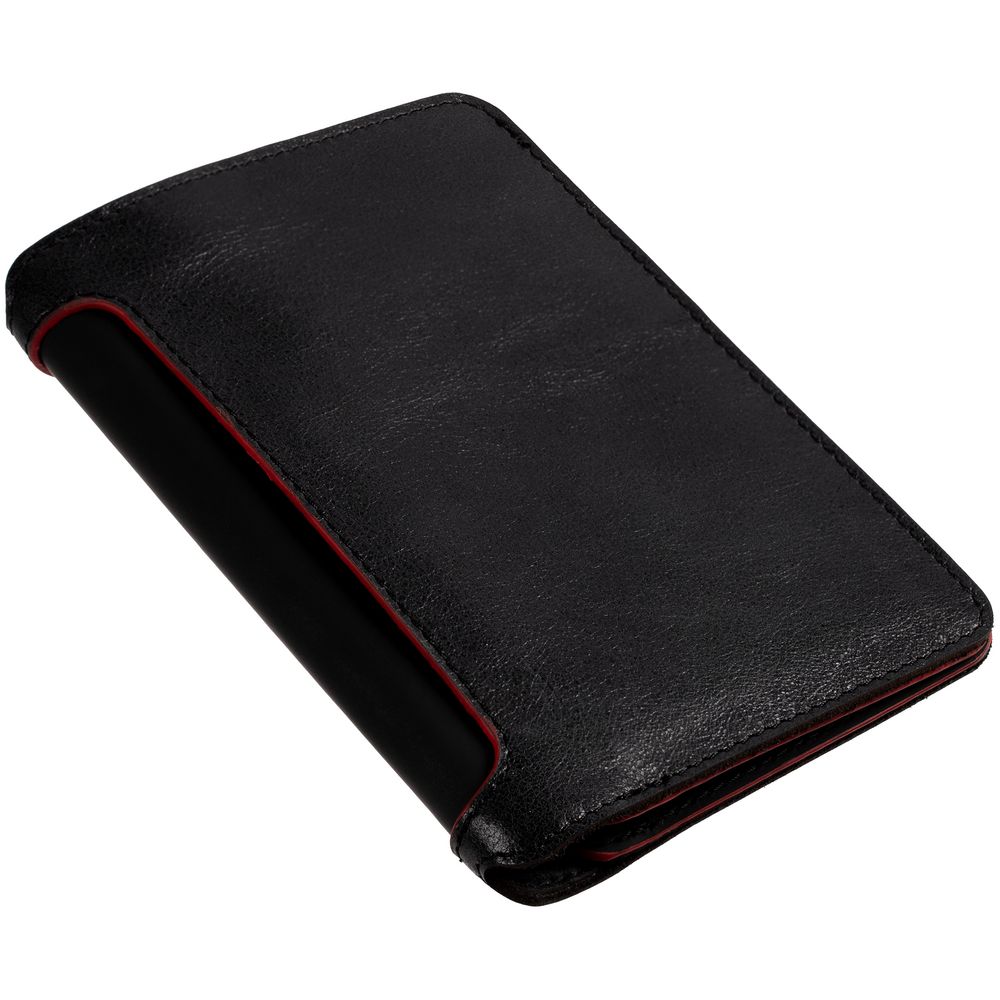 Автобумажник Arrival, черный с красным — изображение 3