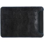 Чехол для карточек Arrival, черный с синим