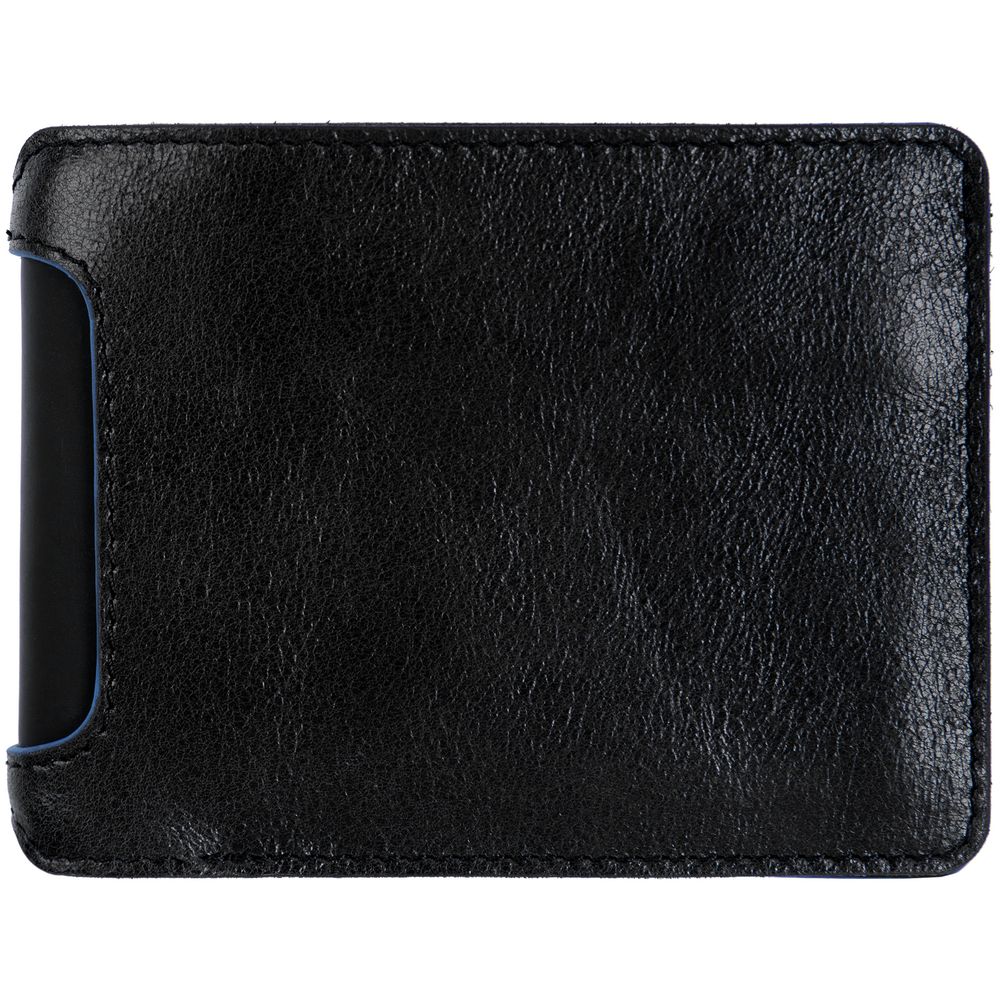 Портмоне Arrival, черное с синим — изображение 3