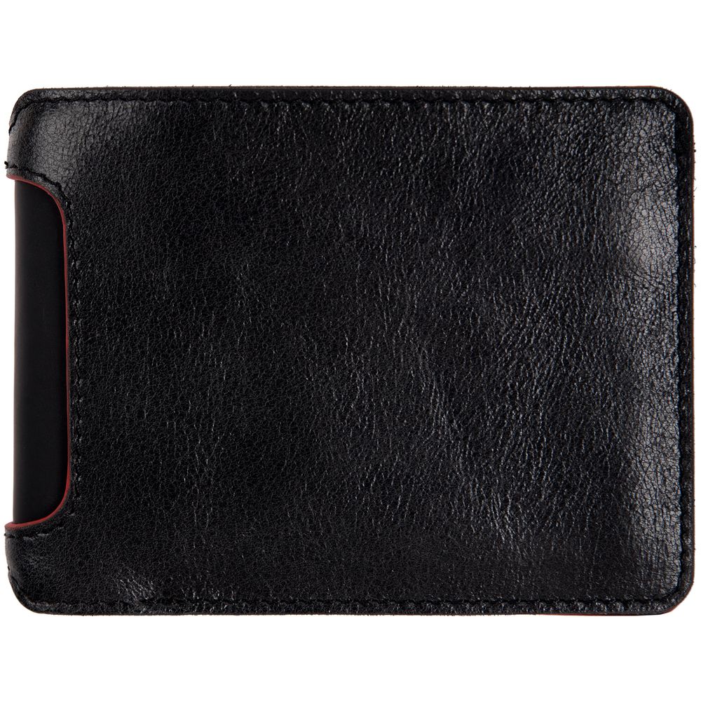 Портмоне Arrival, черное с красным — изображение 3