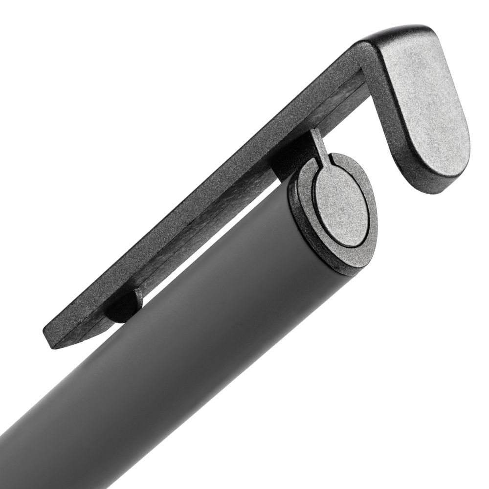 Ручка шариковая Standic с подставкой для телефона, серая — изображение 6