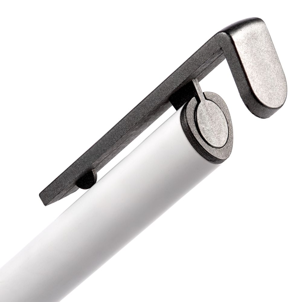 Ручка шариковая Standic с подставкой для телефона, белая — изображение 6