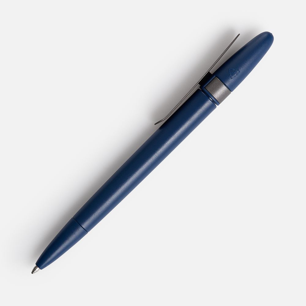Ручка шариковая Prodir DS5 TSM Metal Clip, синяя с серым — изображение 2