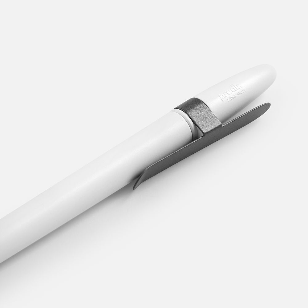 Ручка шариковая Prodir DS5 TSM Metal Clip, белая с серым — изображение 5