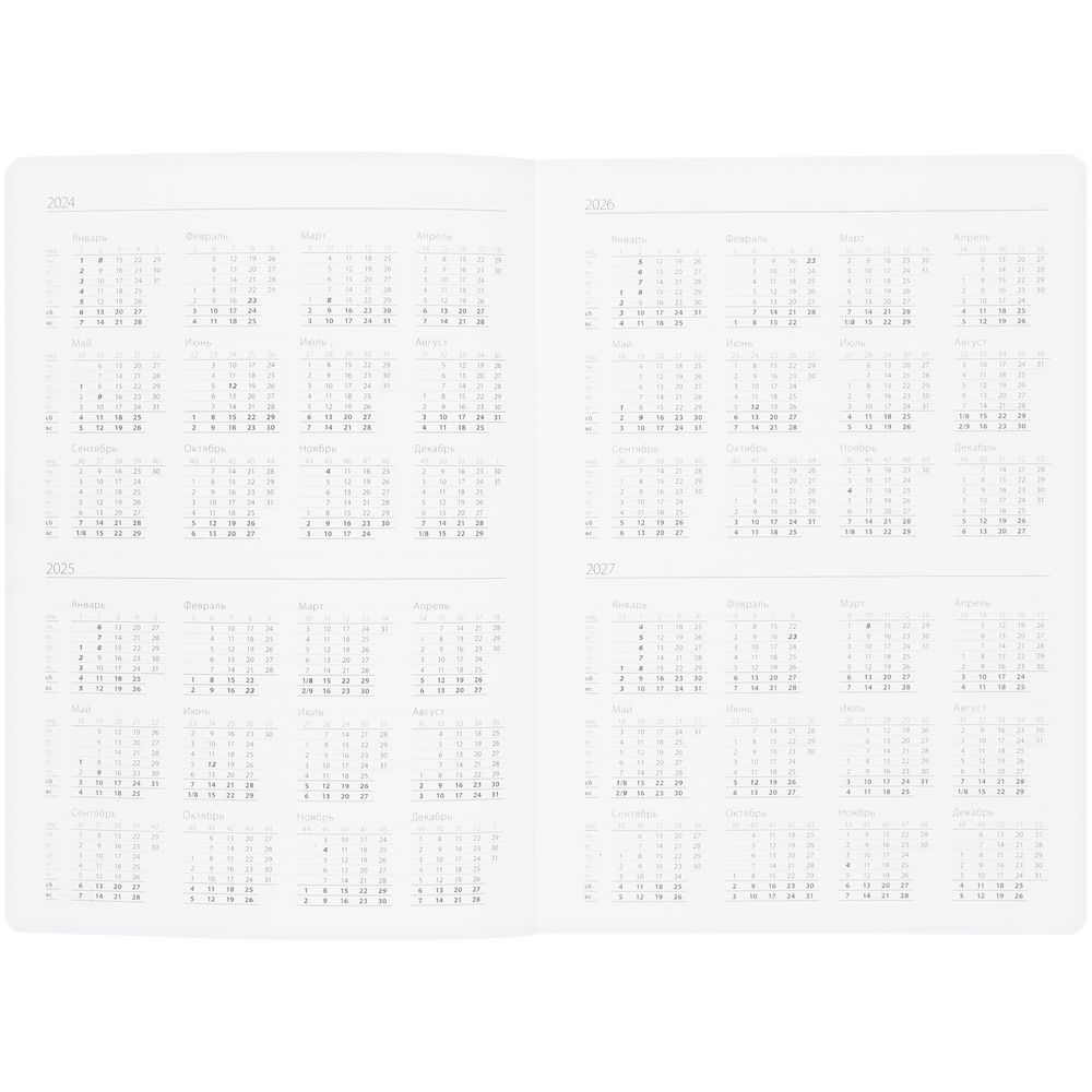 Ежедневник Vale, недатированный, бирюзовый — изображение 7