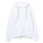 Толстовка на молнии с капюшоном Siverga 2.0, белая