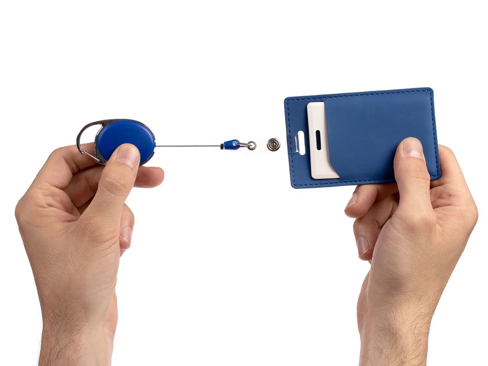 Ретрактор Access New с карабином, синий — изображение 4