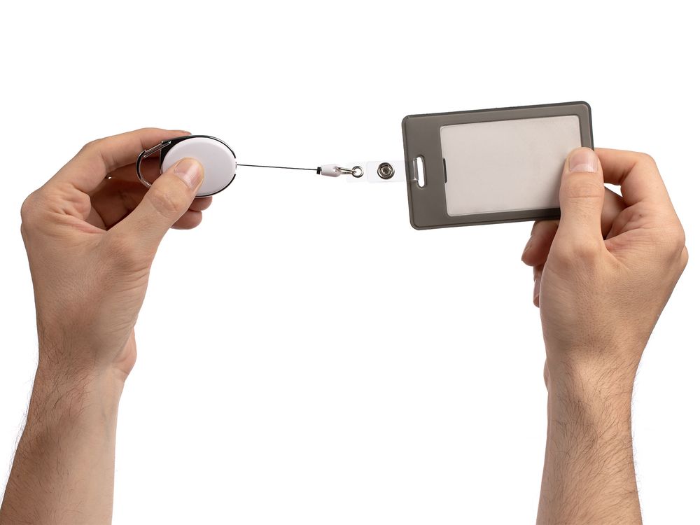 Ретрактор Access New с карабином, белый — изображение 4