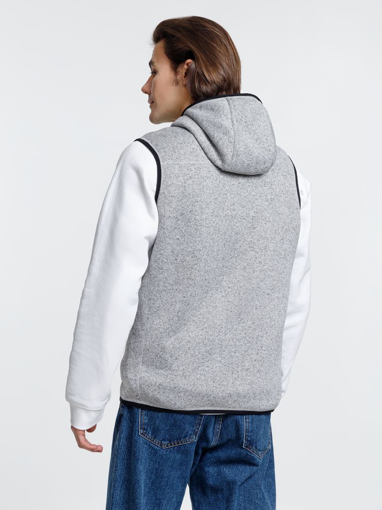 Жилет с капюшоном унисекс Gotland, серый — изображение 8