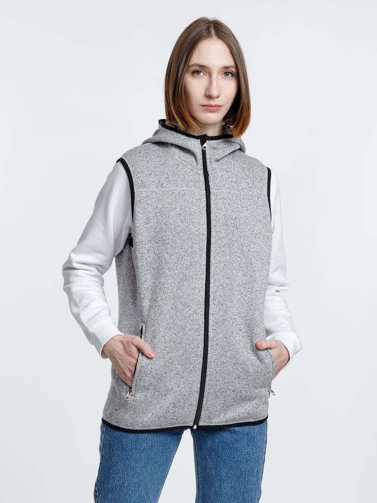 Жилет с капюшоном унисекс Gotland, серый — изображение 12