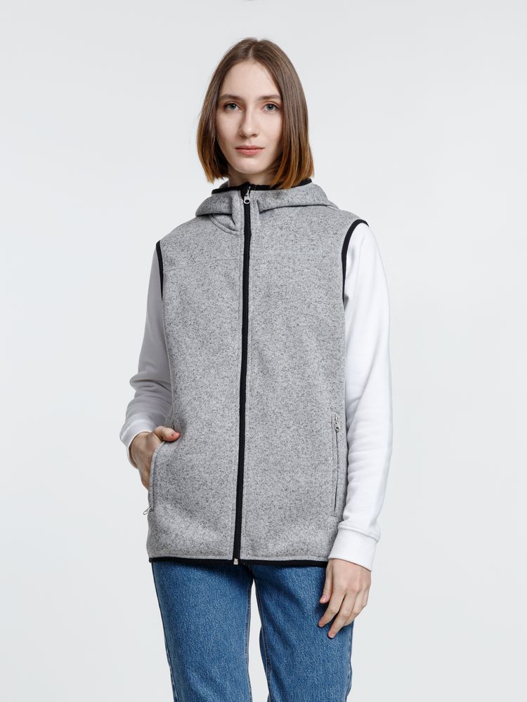 Жилет с капюшоном унисекс Gotland, серый — изображение 13