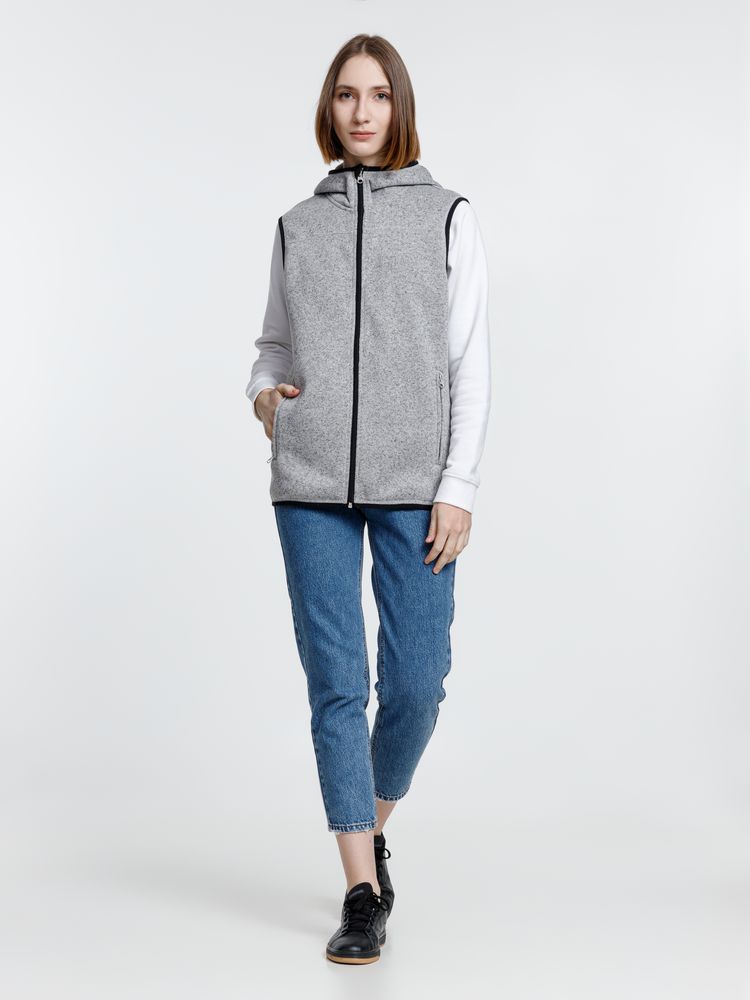 Жилет с капюшоном унисекс Gotland, серый — изображение 16