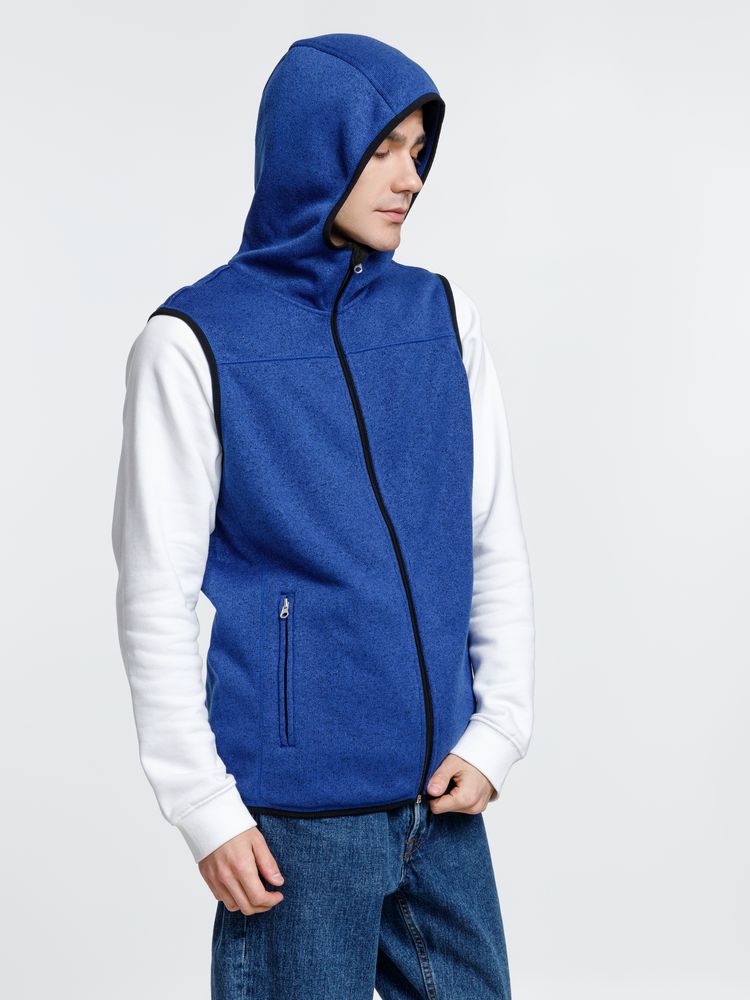 Жилет с капюшоном унисекс Gotland, синий — изображение 9