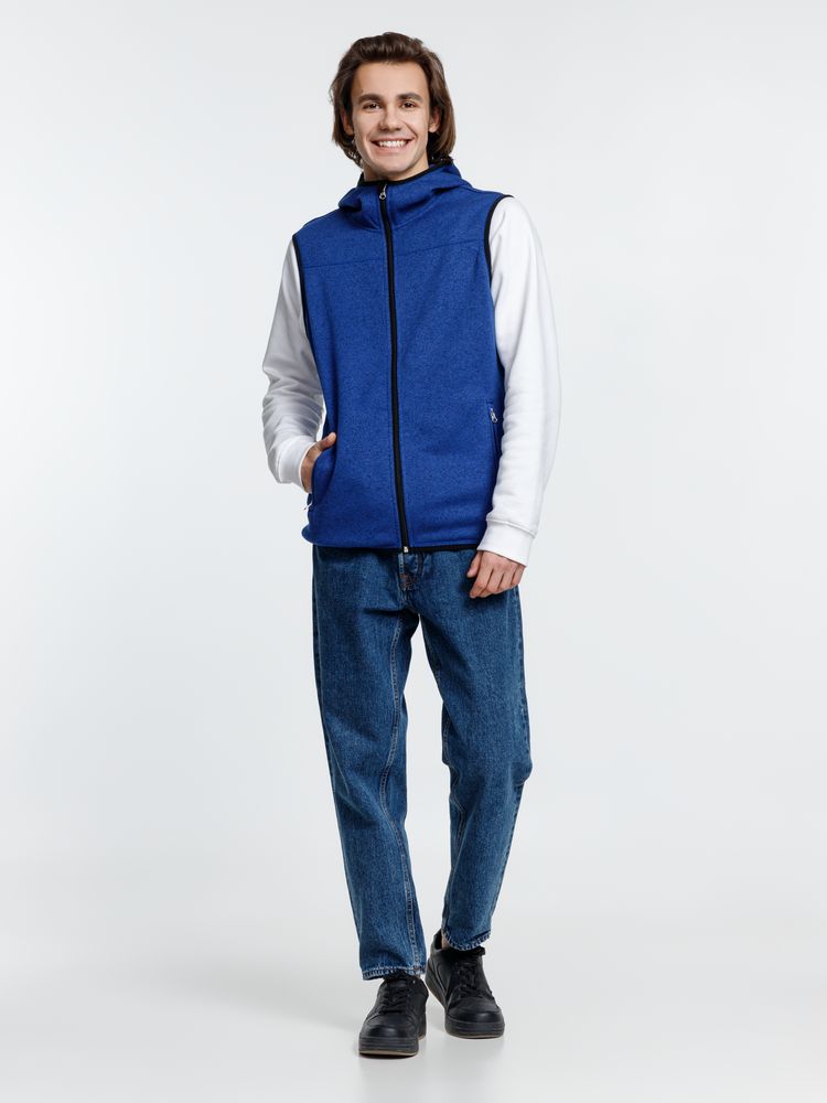 Жилет с капюшоном унисекс Gotland, синий — изображение 10