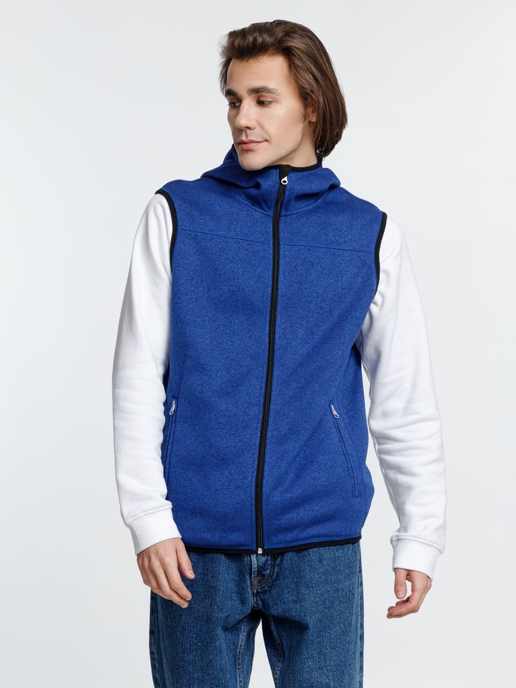 Жилет с капюшоном унисекс Gotland, синий — изображение 7