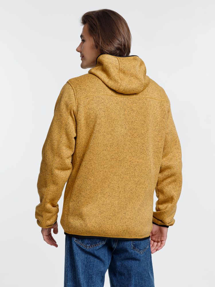 Куртка с капюшоном унисекс Gotland, горчичная — изображение 9