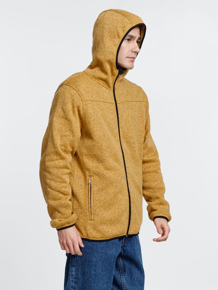 Куртка с капюшоном унисекс Gotland, горчичная — изображение 10