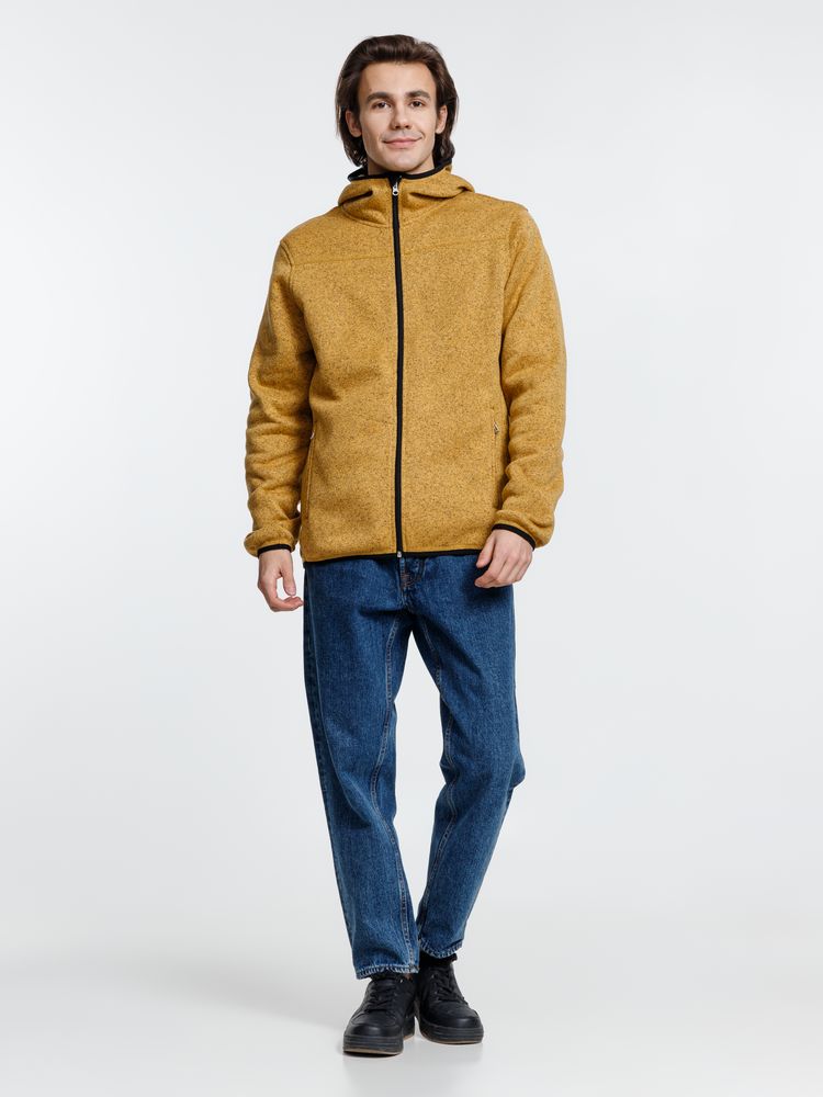 Куртка с капюшоном унисекс Gotland, горчичная — изображение 11