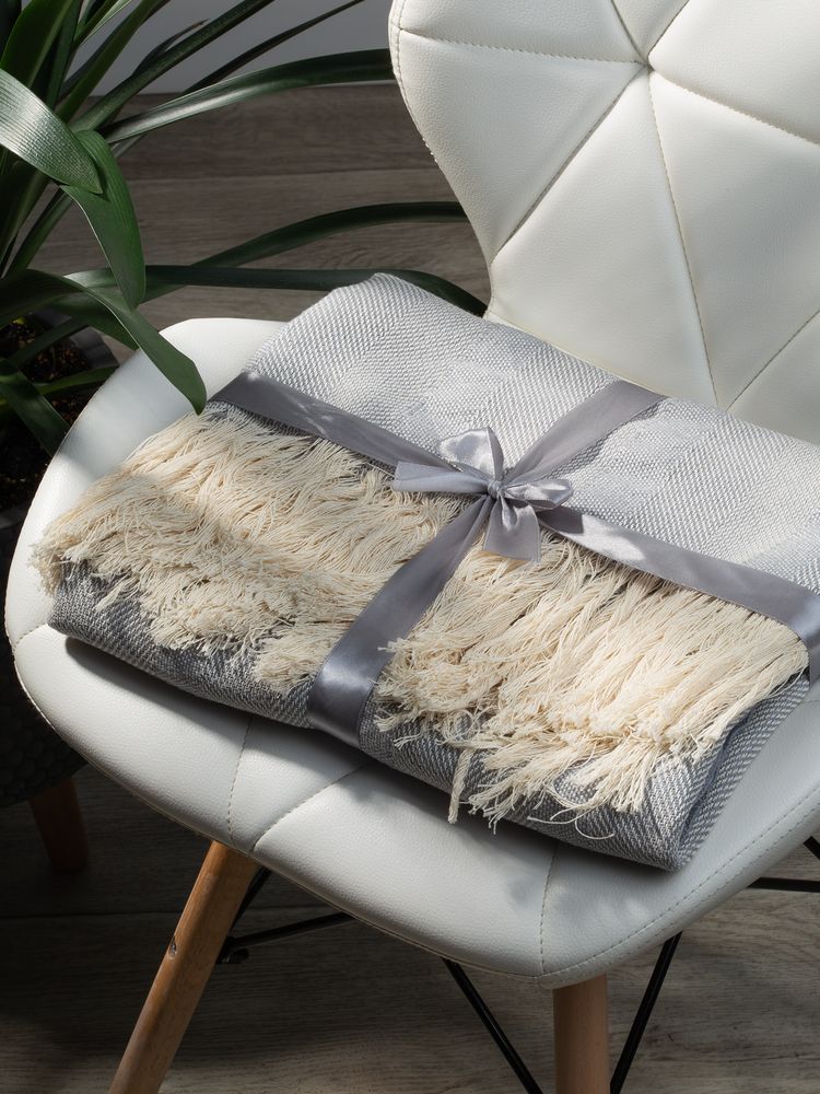 Плед «Сенеж», серый — изображение 3