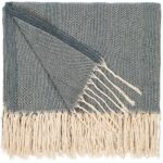 Плед «Сенеж», серо-синий