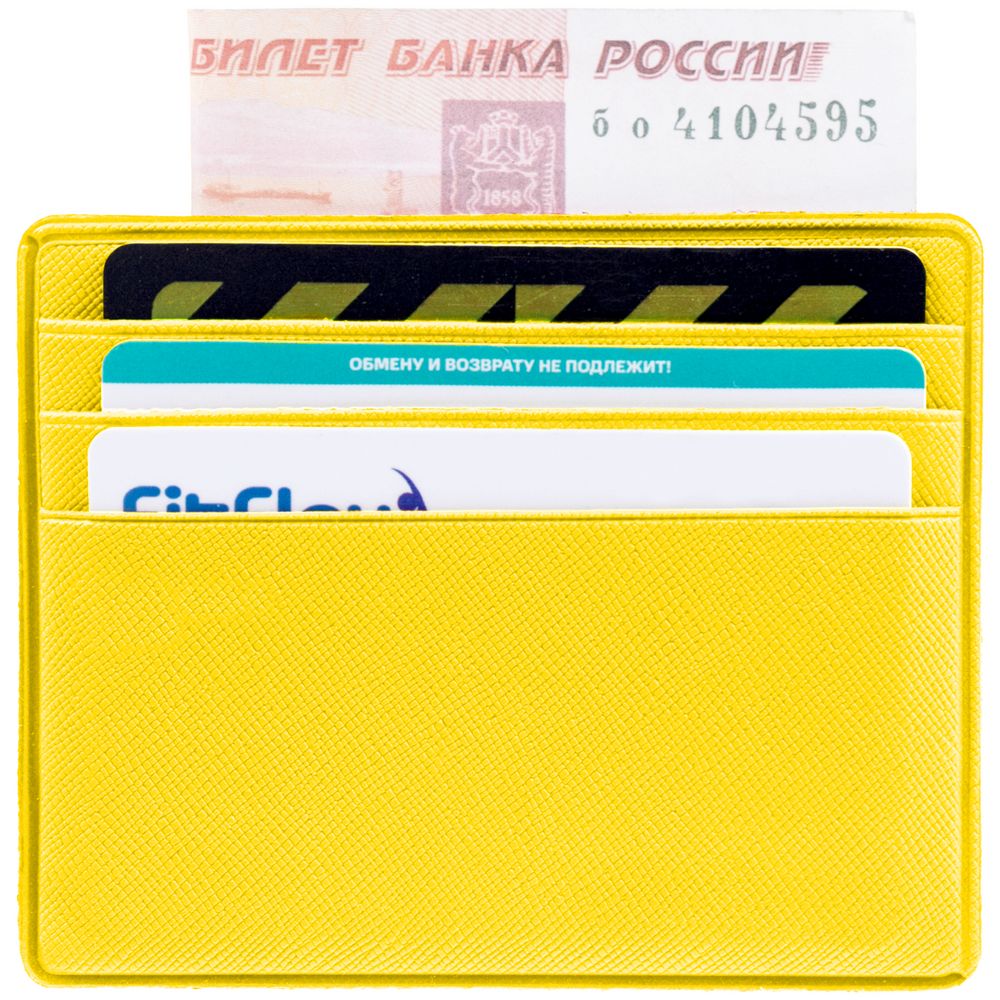 Чехол для карточек Devon, желтый — изображение 3