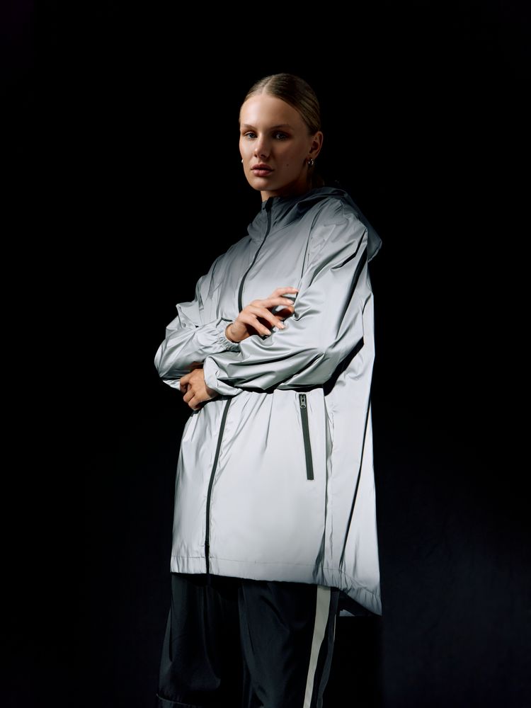 Парка Manifest из светоотражающей ткани, серая — изображение 20