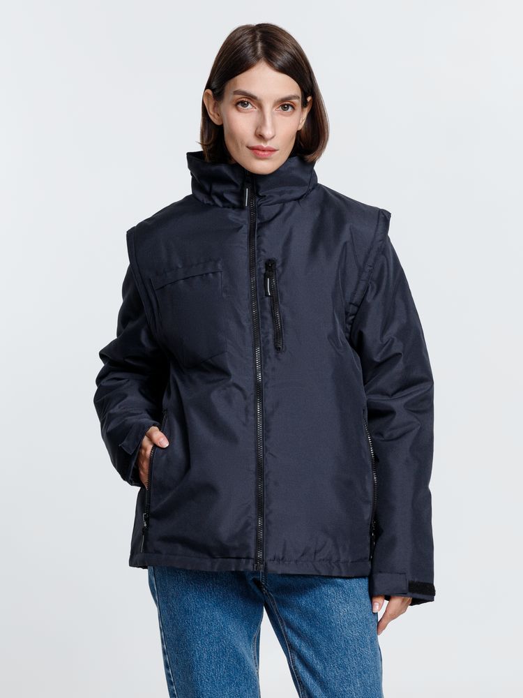 Куртка-трансформер унисекс Astana, темно-синяя — изображение 8