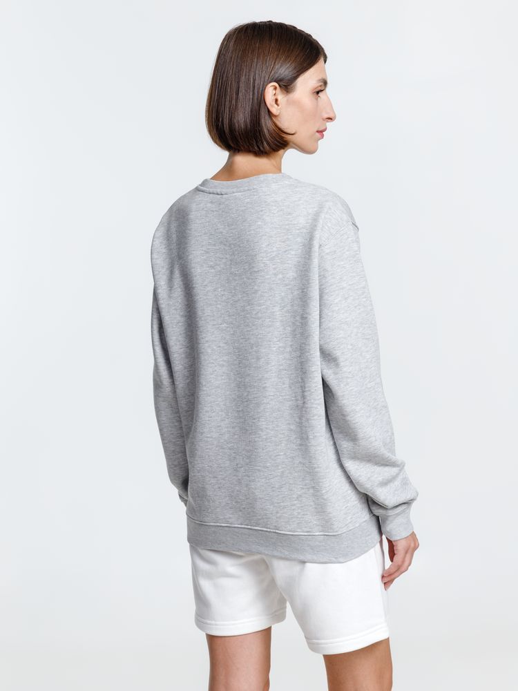 Свитшот унисекс Delta, серый меланж — изображение 7