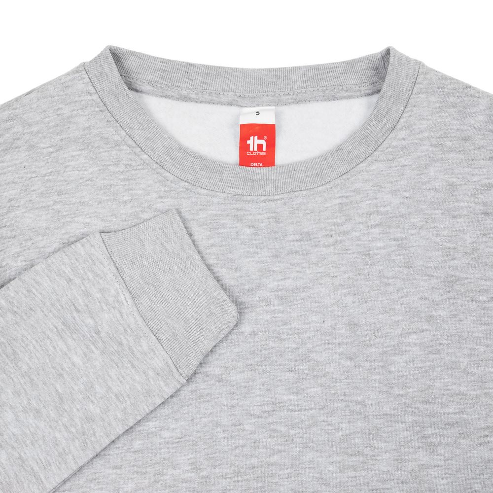 Свитшот унисекс Delta, серый меланж — изображение 3