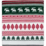 Шарф Mirakler, красный с зеленым