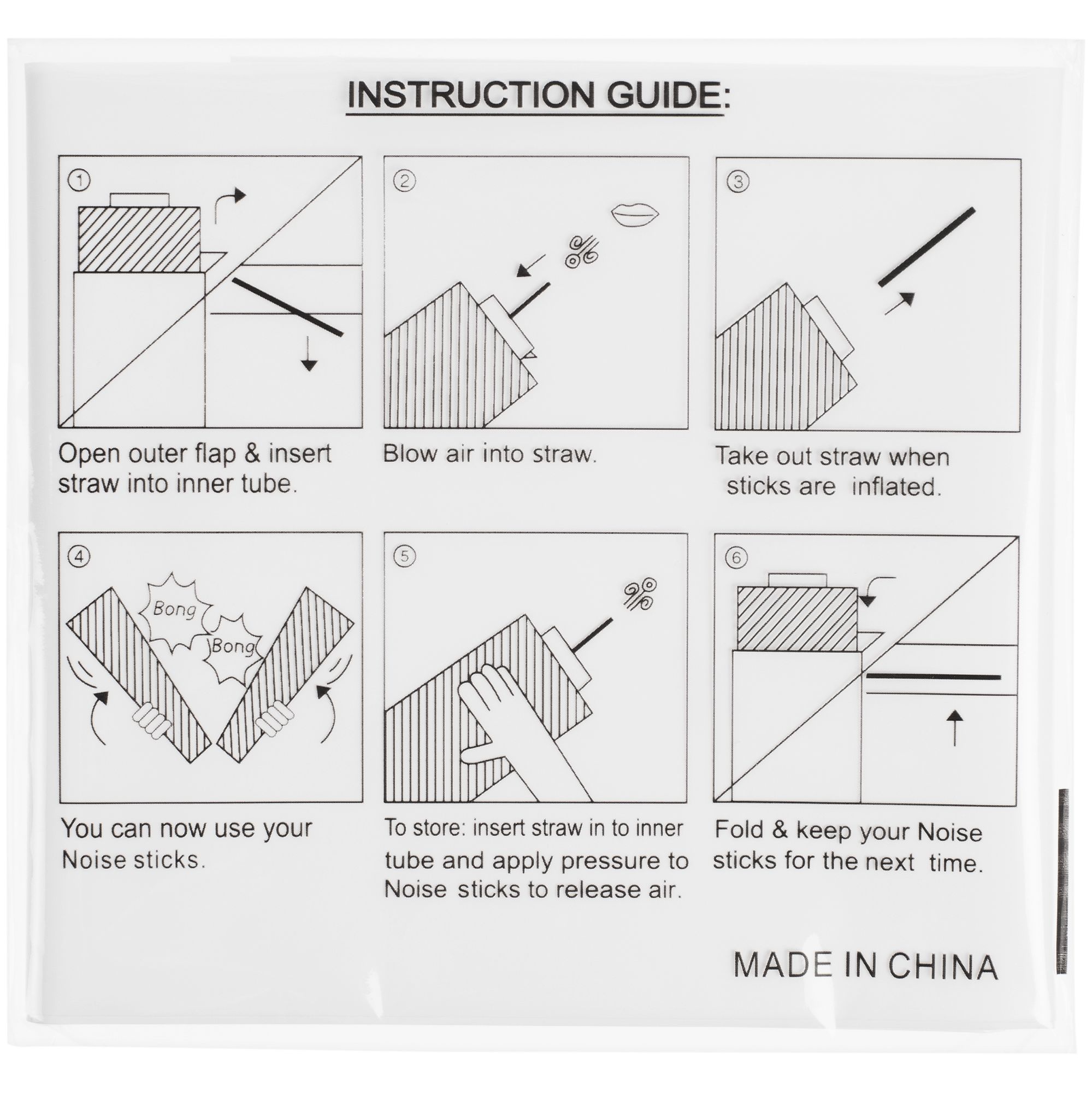 Палки-стучалки для болельщиков «Пошумим», белые — изображение 5