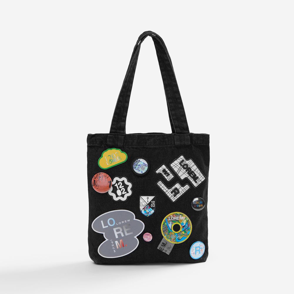 Лейбл из ПВХ с липучкой Menteqo Round, черный — изображение 2