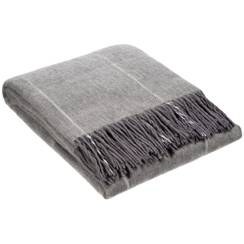 Плед «Шамони», серый — изображение 3