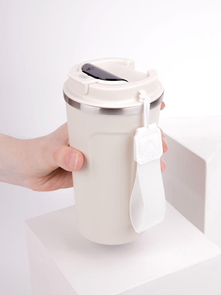 Смарт-стакан с заменяемой батареей tellMug, ver.2, молочно-белый — изображение 14