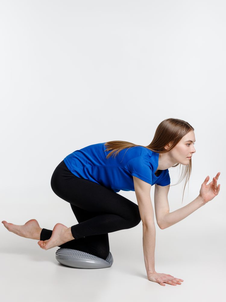 Массажная балансировочная подушка Balansa, серая — изображение 5