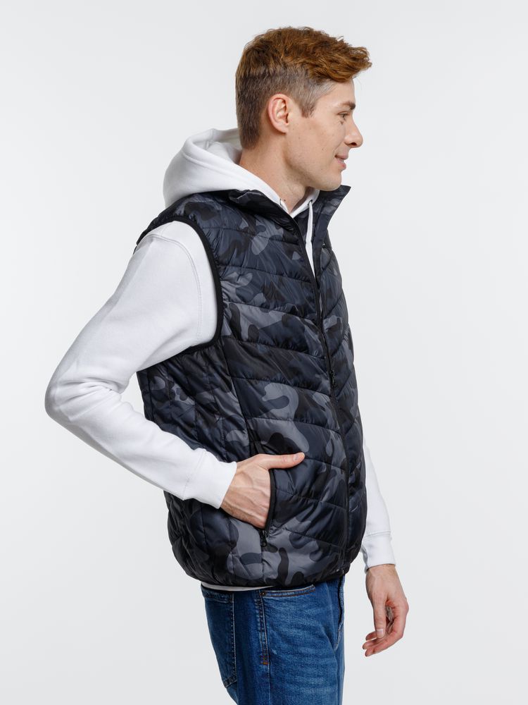 Жилет с подогревом Thermalli Valmorel, серый камуфляж — изображение 12