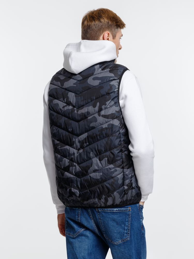 Жилет с подогревом Thermalli Valmorel, серый камуфляж — изображение 13