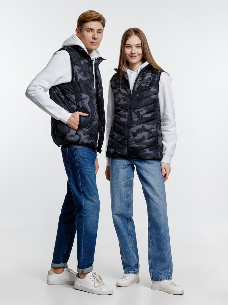 Жилет с подогревом Thermalli Valmorel, серый камуфляж — изображение 19